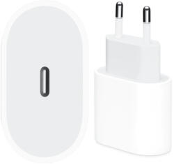 Apple hálózati Type-C töltőfej, 20W, gyári, fehér, MUVV3ZM/A, (csomagolt) - gsmlive