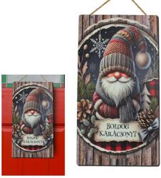  Nyomtatott fa tábla - Boldog karácsonyt 13x24, 3cm - kosarbolt