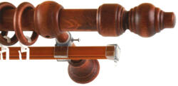  28 mm átmérőjű, U-sínes, FILIGRANO Fa, Mahagóni, 220 cm (RS514931)