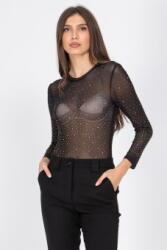 ROH Body elegant cu strasuri aurii , Negru Roh BR2843
