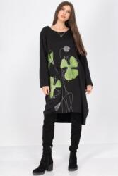 RohBoutique Rochie tunica oversize cu broderie in contrast Negru Roh DR4694