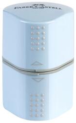 Faber-Castell Ascutitoare plastic tripla cu rezervor Faber Castell Grip 2001, bleu sky, 183874 (FC183874)
