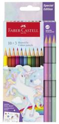 Faber-Castell Creioane colorate 10+3 culori Faber Castell, Unicorni, FC111219 (FC111219)