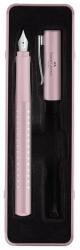 Faber-Castell Stilou Faber Castell Grip 2010 Sparkle Rose M, cutie metalica, 201515 (FC201515)