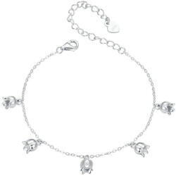 BeSpecial Bratara argint cu flori de margaritar (BZT0126)