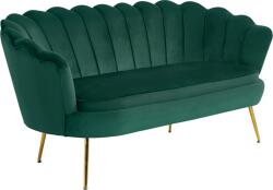 Mobikon Canapea catifea verde smarald Noblin 160x76x77 cm (0000293828) Canapea