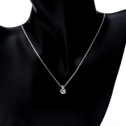 Electra Colier Argintiu Diamond Look (C2653)