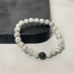 WHITE'S Fehér gyöngyös karkötő