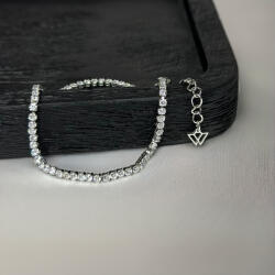 WHITE'S Ezüst nemesacél teniszkarkörő