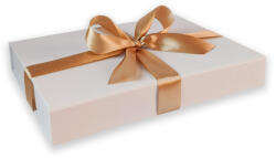 Fehér ajándékdoboz díszdoboz 22x16x3 cm