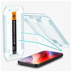 Spigen AGL07907 2db iPhone 16 Pro Max 5G átlátszó 2.5D 9H üveg kijelzővédő + segédkeret (AGL07907)