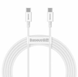 Baseus Cablu Date/Incarcare Baseus USB-C - USB-C Baseus Superior 100W 2m Alb