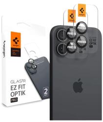 Spigen AGL07921 2db iPhone 16 5G / iPhone 16 Plus 5G fekete 9H üveg kameravédő (AGL07921)
