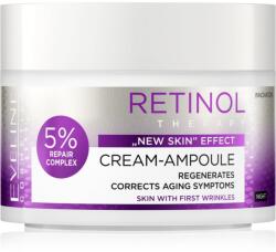 Eveline Cosmetics Cream-Ampoule Retinol éjszakai regeneráló krém a bőröregedés első jeleinek eltüntetésére 50 ml