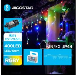 Aigostar Instalație LED de Crăciun de exterior Aigostar 400xLED/8 funcții 23x0, 6m IP44 multicolor (AI1416)