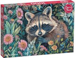 Cherry Pazzi 1000 db-os puzzle - Raccoon in Flowers (30851) (30851)