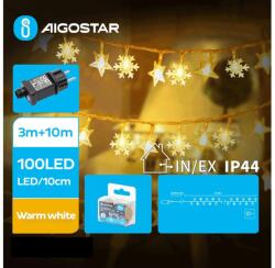 Aigostar B. V. Aigostar - LED Karácsonyi kültéri lánc 100xLED/8 funkció 13m IP44 meleg fehér B103031SJ (AI1431)