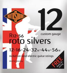 Rotosound R12-56 Nikkel elektromos gitár húrkészlet, custom méret, drop hangoláshoz, 12 16 24 32 44 56 (R12-56)