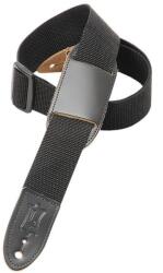 Levy's M8PJ-BLK Gitár/ukulele pánt gyerekeknek, polipropilén, bõr vállrésszel, 4cm széles, 96cm hosszú, feket (M8PJ-BLK)