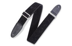 Levy's M7VC-BLK Gitárpánt, bársony, 5cm széles, 91-152cm hosszú, fekete (M7VC-BLK)