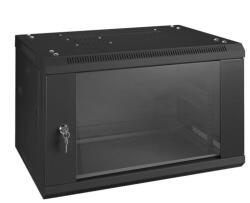 Proel WMRC6609 Rack szekrény falba építhetõ installációs 9U, fekete, fém, zárható edzett üveg ajtó, (WMRC6609)