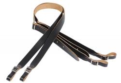 Levy's M18-BLK Gitárpántok (2db), bõr, 5cm széles, 130cm hosszú, fekete (M18-BLK)