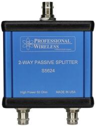 Professional Wireless S5624 Passzív 2 csatornás, UHF antennajel osztó/közösítõ, BNC (S5624)