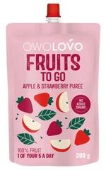 OWOLOVO Fruits to go Alma&Eper (Apple&Strawberry) Gyümölcspüré 200g