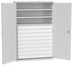 bott Fiókos műhelyszekrény Bott Cubio 160, 200 x 130 x 65 cm, 3 polc, 9 fiók, szürke-szürke