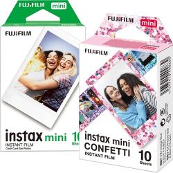 Fujifilm Set Film mini Fujifilm Instax alb 1x10 cu film mini Confetti 1x10 (Confetti20)