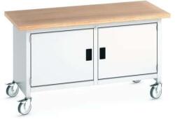 bott Mobil műhelyasztal Bott Cubio Storage, 84 x 150 x 75 cm, 2 szekrény, multiplex, szürke-szürke