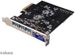 Akasa USB 3.2 Gen 2 Type-C and Type-A to PCIe Host Card (AK-PCCU3-09) - pcland