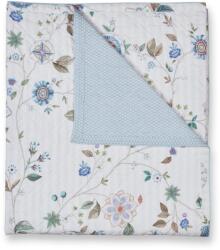 Pip Studio Покривка за легло FLORES BAILANDO 220 x 260 cm, бял, памучен перкал, Pip Studio (PIP327549)