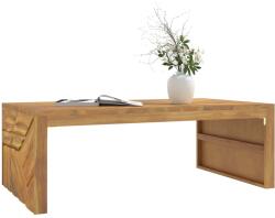 vidaXL tömör tíkfa dohányzóasztal 110x60x38 (4009315) - vidaxl