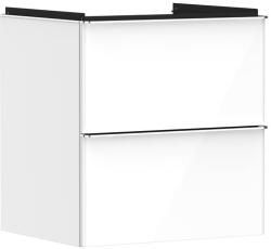Hansgrohe Xelu Q Mosdószekrény mosdóhoz 580/475 két fiókkal, króm fogantyú/magasfényű fehér 54023000 (54023000)