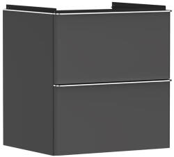 Hansgrohe Xelu Q Mosdószekrény mosdóhoz 580/475 két fiókkal, króm fogantyú//matt szürke gyémánt 54024000 (54024000)