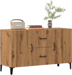 vidaXL kézműves tölgy színű szerelt fa tálalószekrény 100 x 36 x 60 cm (856905)