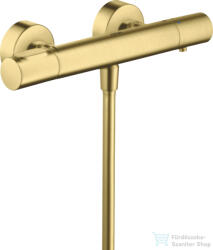 Hansgrohe AXOR CITTERIO M termosztátos zuhany csaptelep, szálcsiszolt sárgaréz hatású 34635950 (34635950)