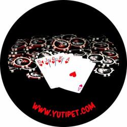 MONTANA DOG Grafikus címke XXS-S2 méretű Yutipet hámokhoz (Royal Flush zsetonokkal)
