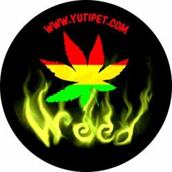 MONTANA DOG Grafikus címke M-XXL méretű Yutipet hámokhoz (Weed)
