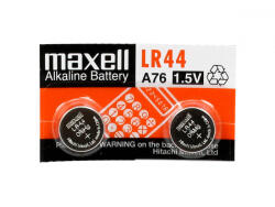 Maxell LR44 5x2 csomag (tépheto bliszter) 1, 5V alkáli gombelem (MAX131401) (MAX131401)