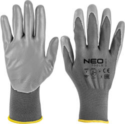 NEO TOOLS Munkakesztyű, poliuretán bevonatú poliészter, 4131X, több méretben, Rendelési egység: 12 pár (97-646-10)
