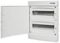 Schrack Süllyesztett kiselosztó gipszkartonba 24+4 KE, 2 sor, teljes (BK0850522-)