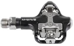  Pedál 9/16" spd clipless alu m-wave drag-r2 - crmo tengely fekete