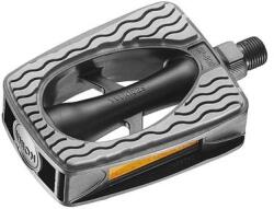 Pedál 9/16" non-slip műanyag union sp-809 golyós + prizma fekete / szürke