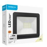 Modee LED fényvető 20W 220-240V AC 1800lm 4000K fekete alumínium IP65 Slim-A2 Modee - ML-FLS4000K20WA2N (ML-FLS4000K20WA2N)