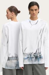 Y/Project pamut hosszúujjú YP TROMPE L'OEIL LONG SLEEVE T-SHIRT fehér, 204TS021 - fehér S