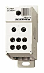 SCHRACK Csatlakozó blokk, 1 p. 160A, be 1x70mm, ki 6x16mm - IKB01070 (IKB01070)