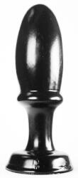 Zizi XXX Plug Tojásformájú Szexjáték - 14 cm x 4.5 cm - Fekete - szexvital