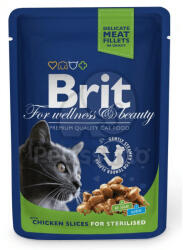  Brit Prémium Cat Alutasak 100g Csirke szeletek STERIL - tenyesztoitap